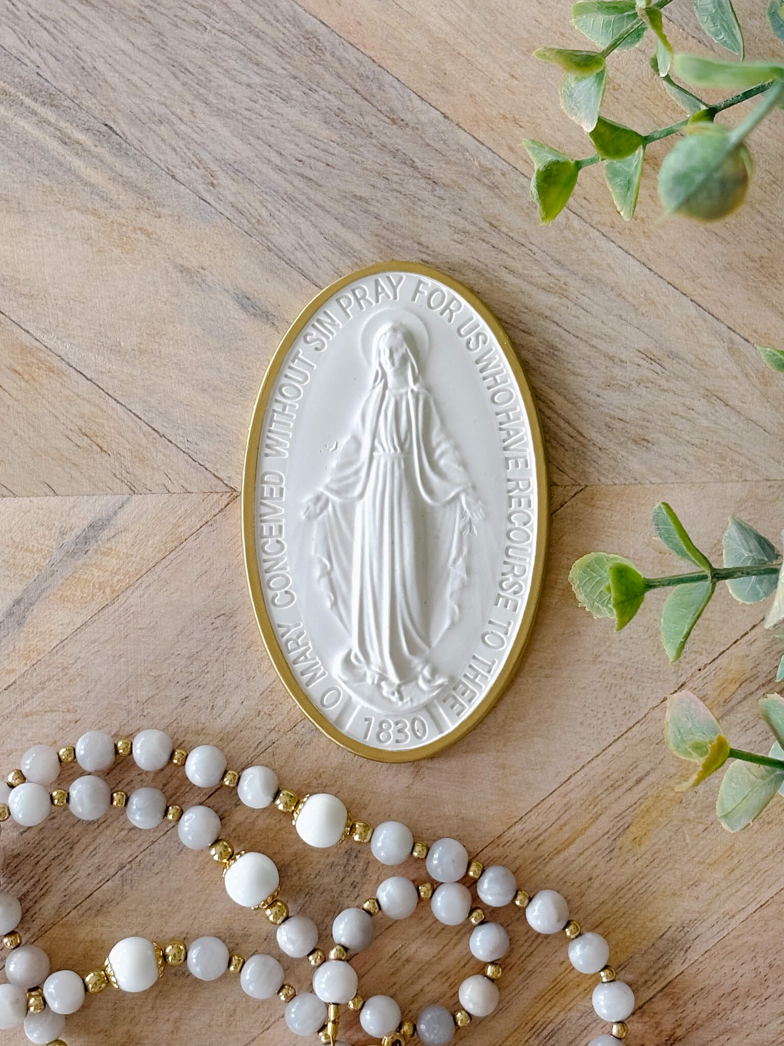 Our Lady of the Miraculous Medal Intaglio - Gold – House of Joppa