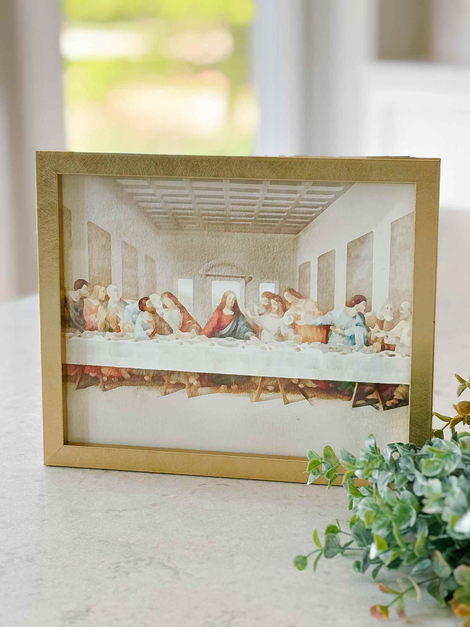 The Last Supper - Watercolor Modern Art Print