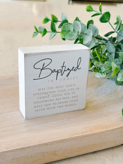 Baptized in Christ - Tabletop Plaque