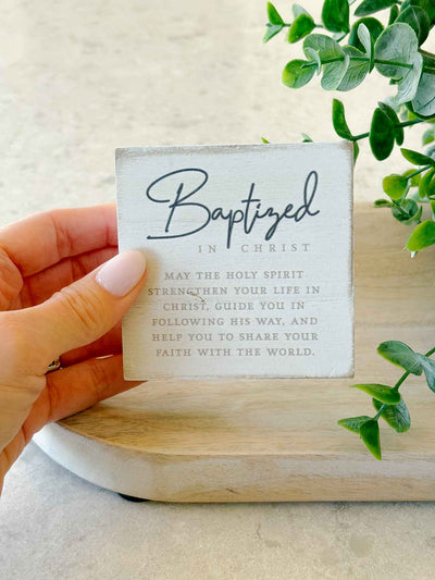 Baptized in Christ - Tabletop Plaque