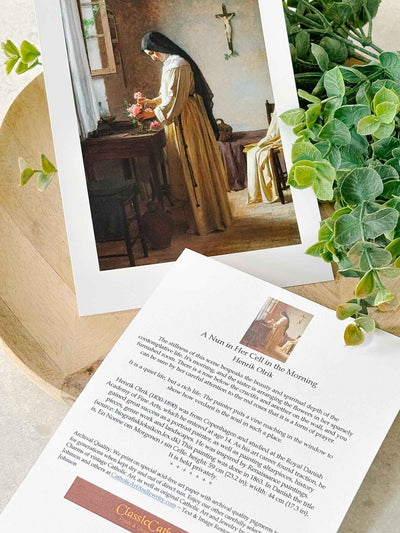 A Nun in Her Cell in the Morning - Print