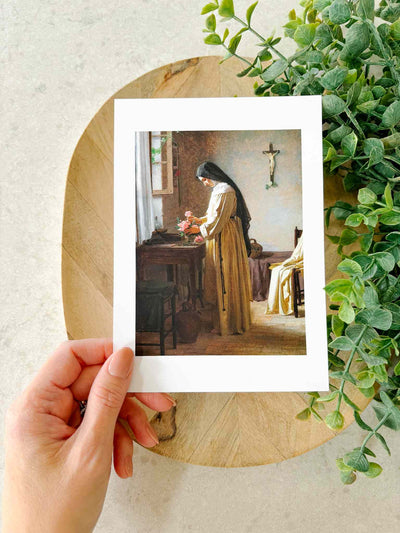 A Nun in Her Cell in the Morning - Print