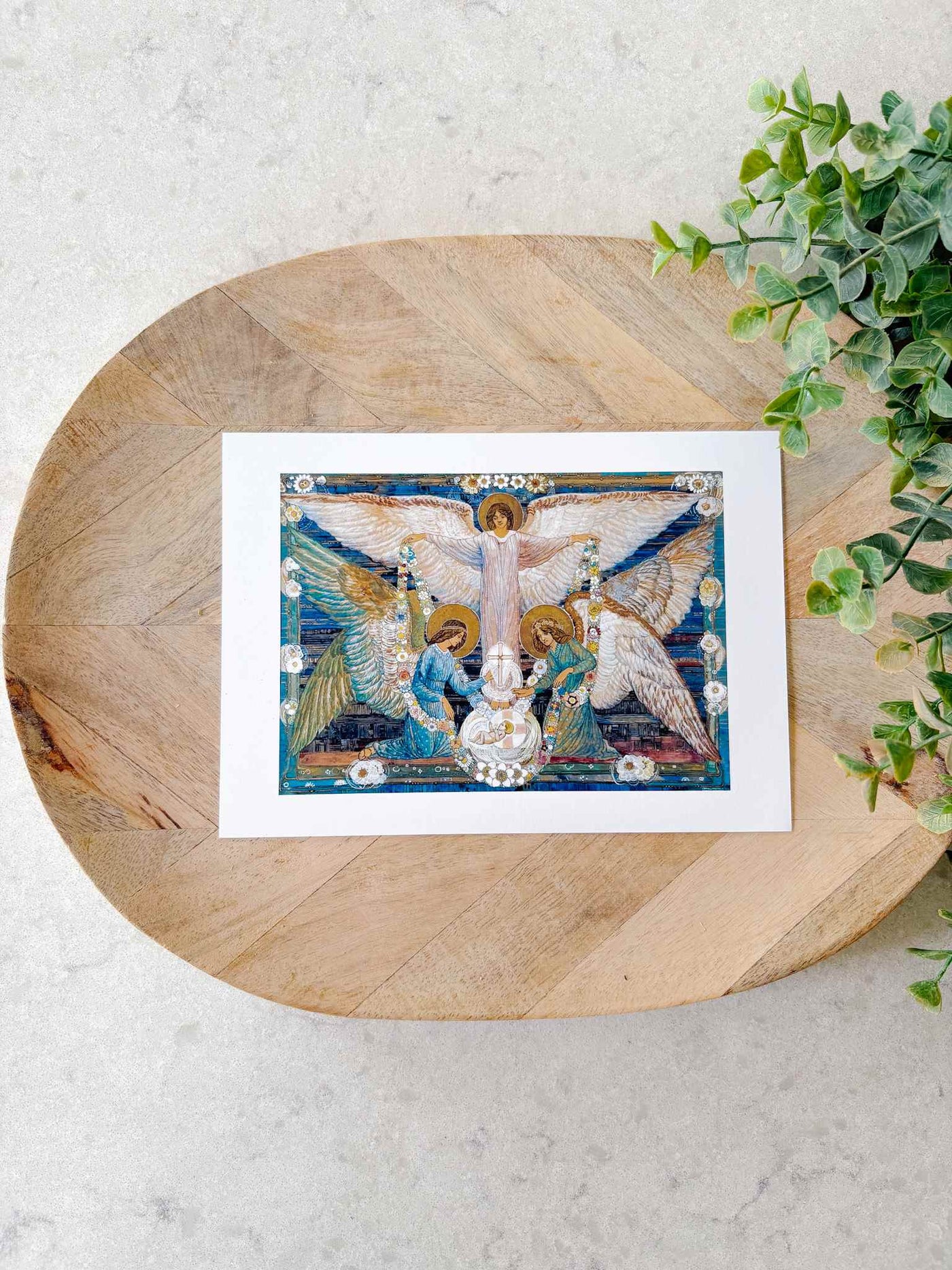 Angels Garlanding the Infant Jesus - Print