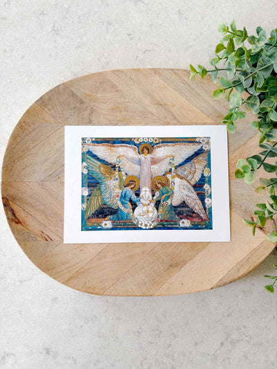 Angels Garlanding the Infant Jesus - Print