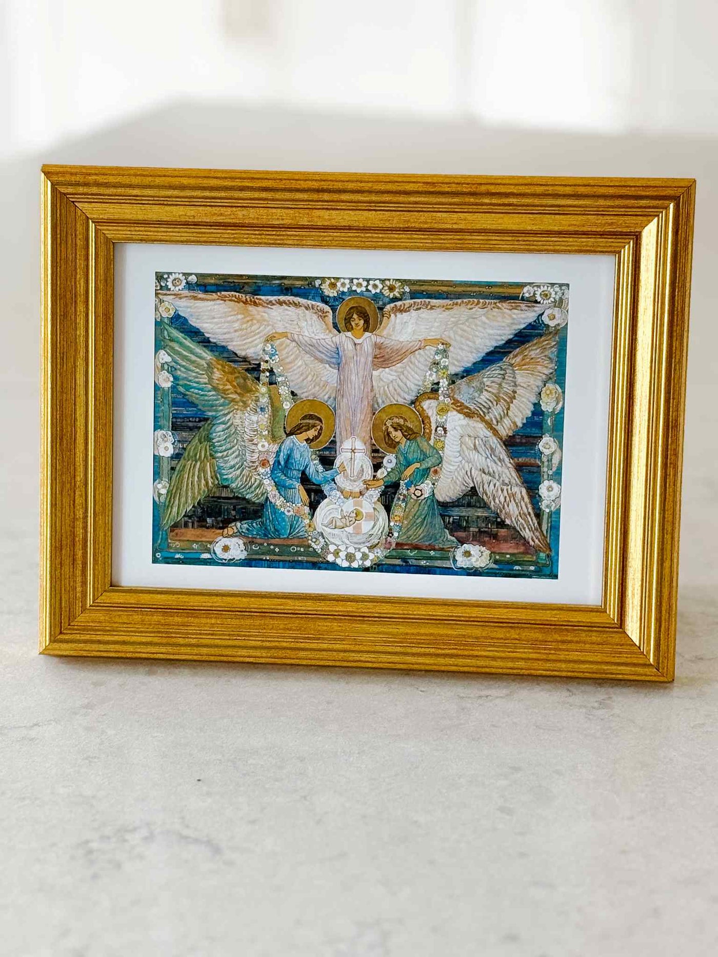 Angels Garlanding the Infant Jesus - Print