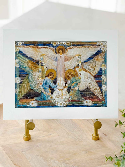 Angels Garlanding the Infant Jesus - Print