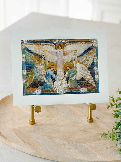 Angels Garlanding the Infant Jesus - Print