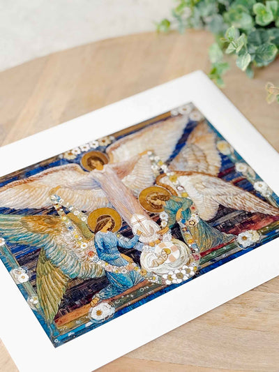 Angels Garlanding the Infant Jesus - Print