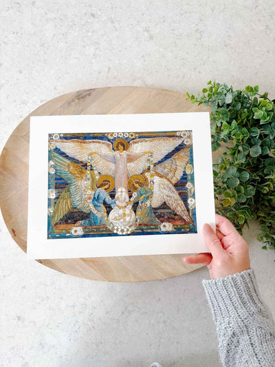 Angels Garlanding the Infant Jesus - Print