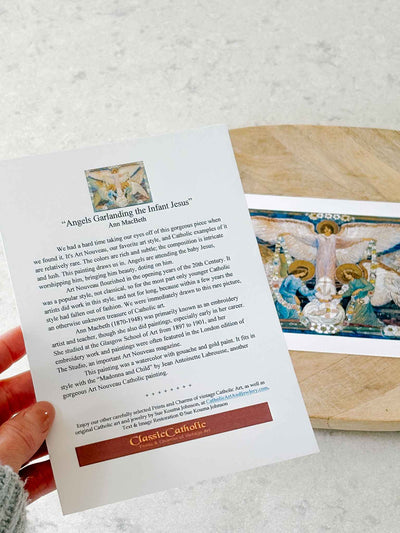 Angels Garlanding the Infant Jesus - Print