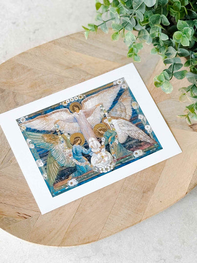 Angels Garlanding the Infant Jesus - Print