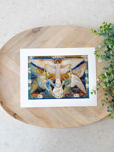 Angels Garlanding the Infant Jesus - Print