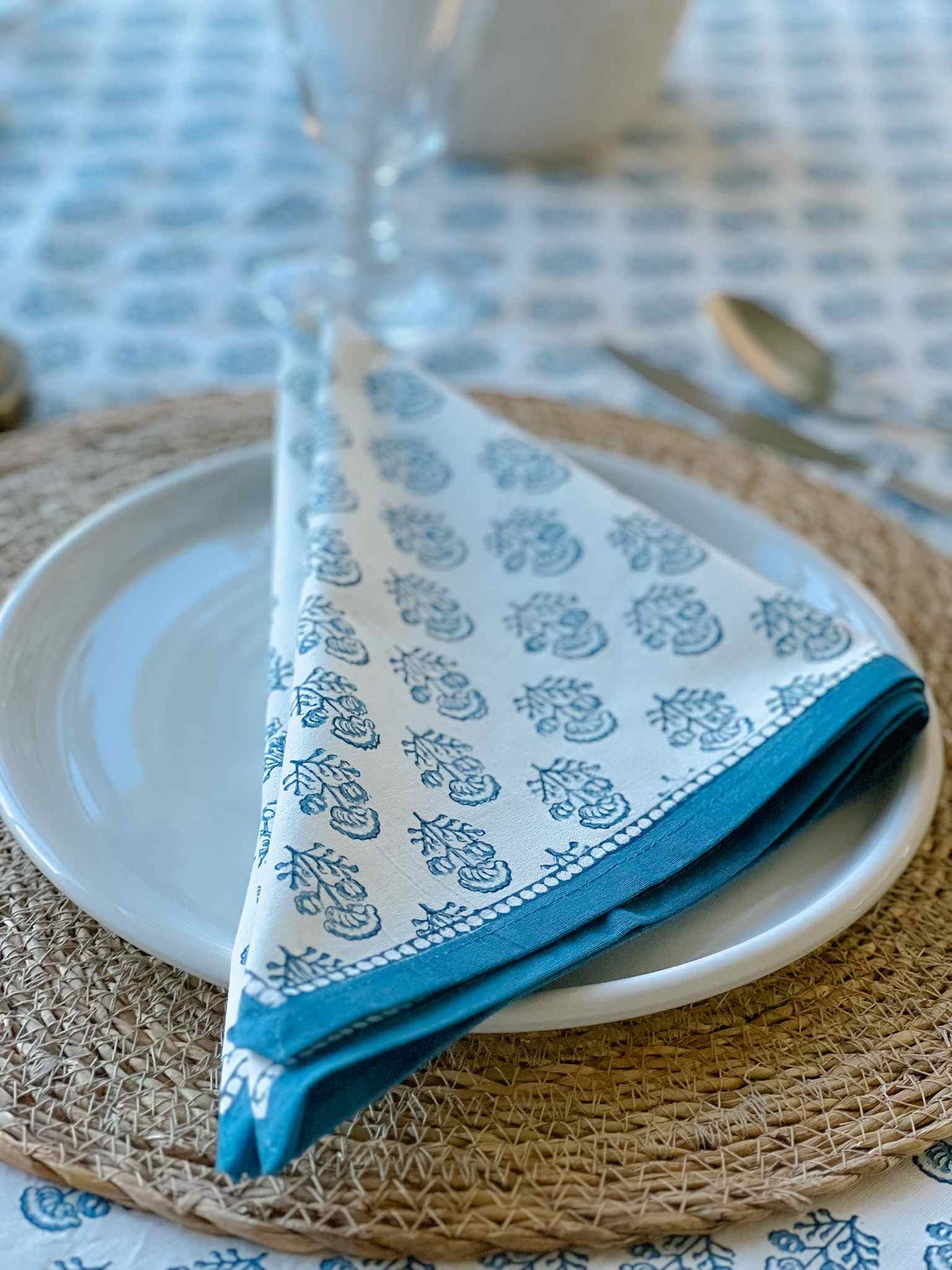 Anika Blue Napkin - Set of 4