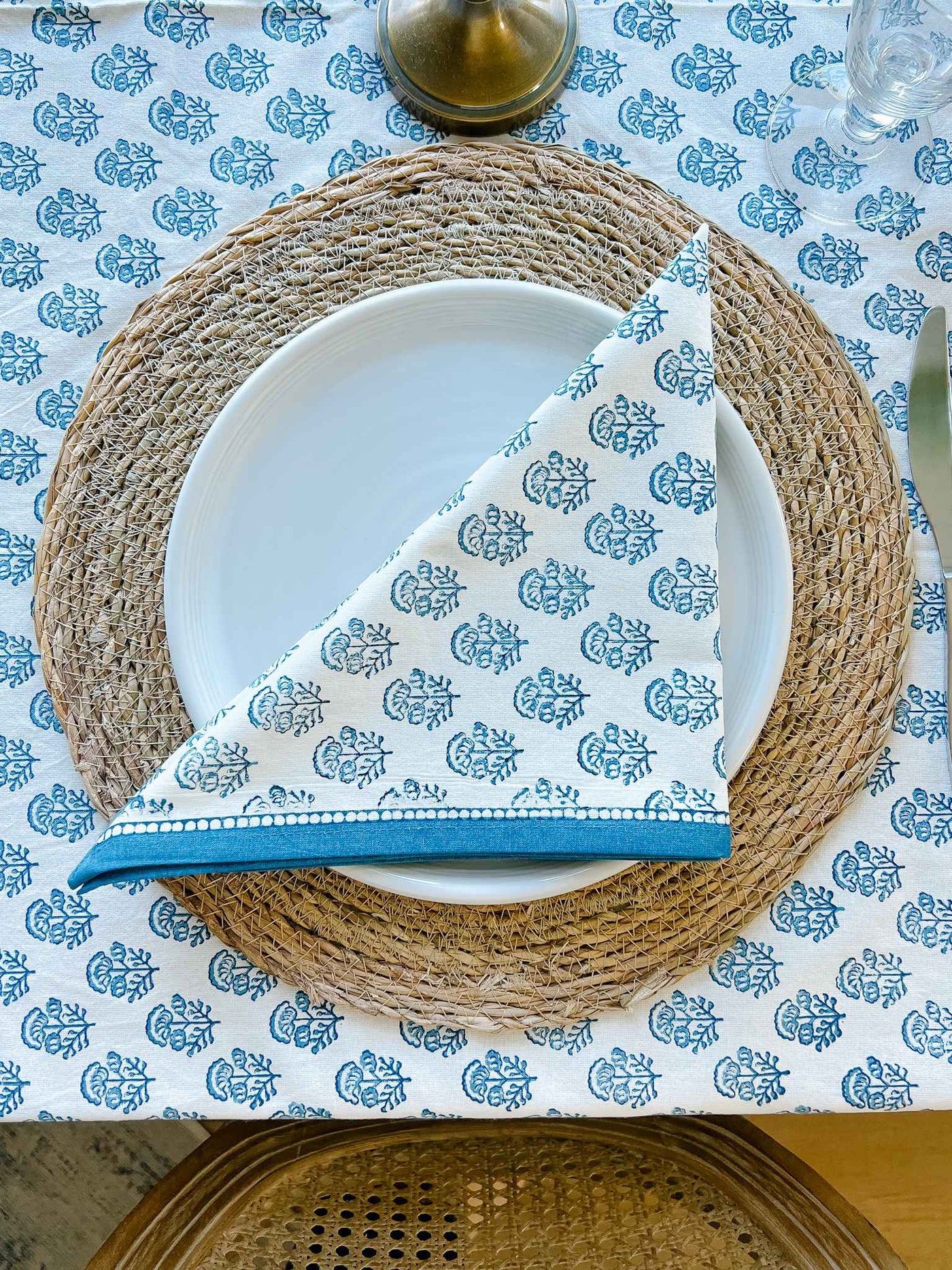 Anika Blue Napkin - Set of 4