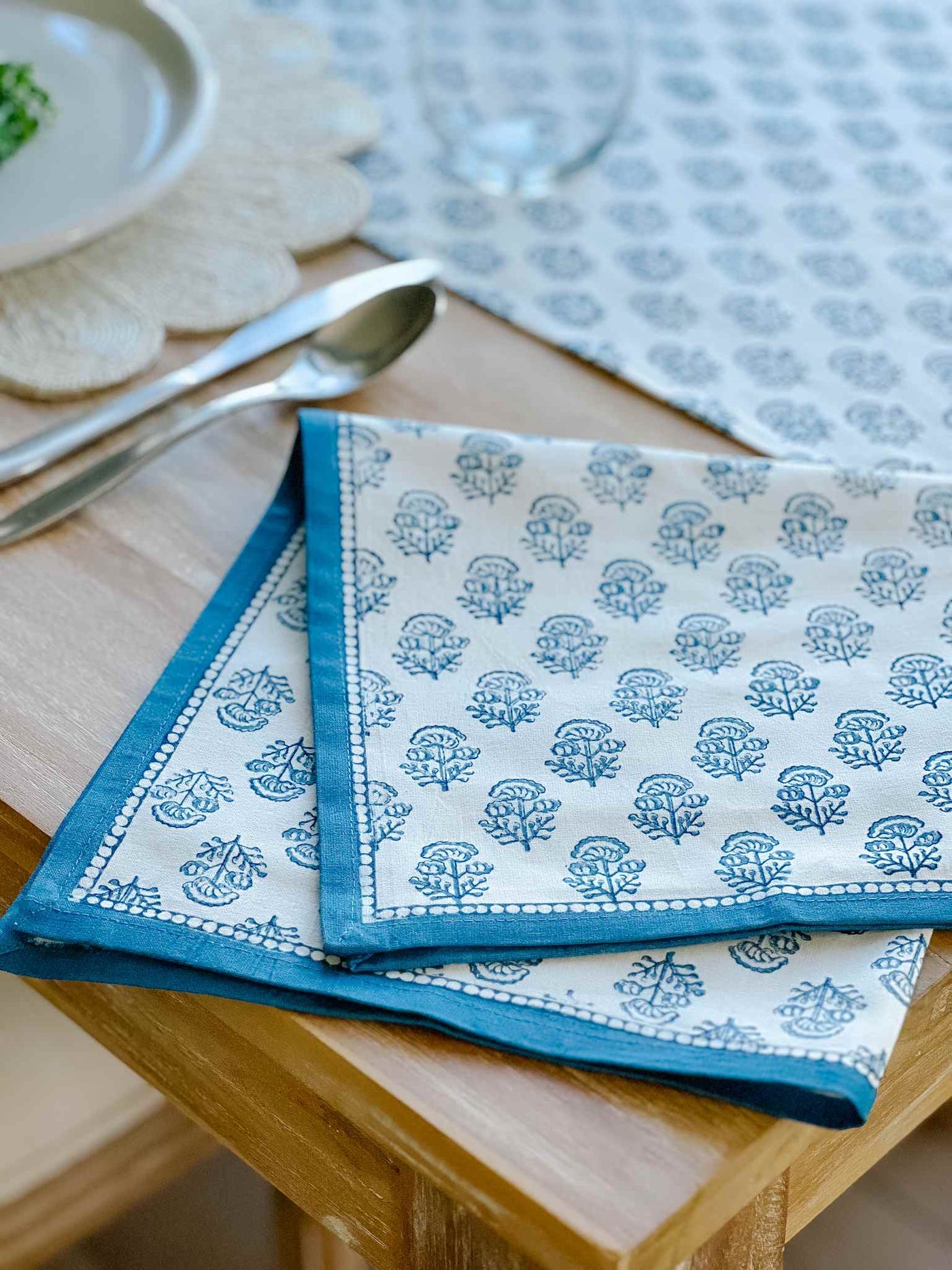 Anika Blue Napkin - Set of 4