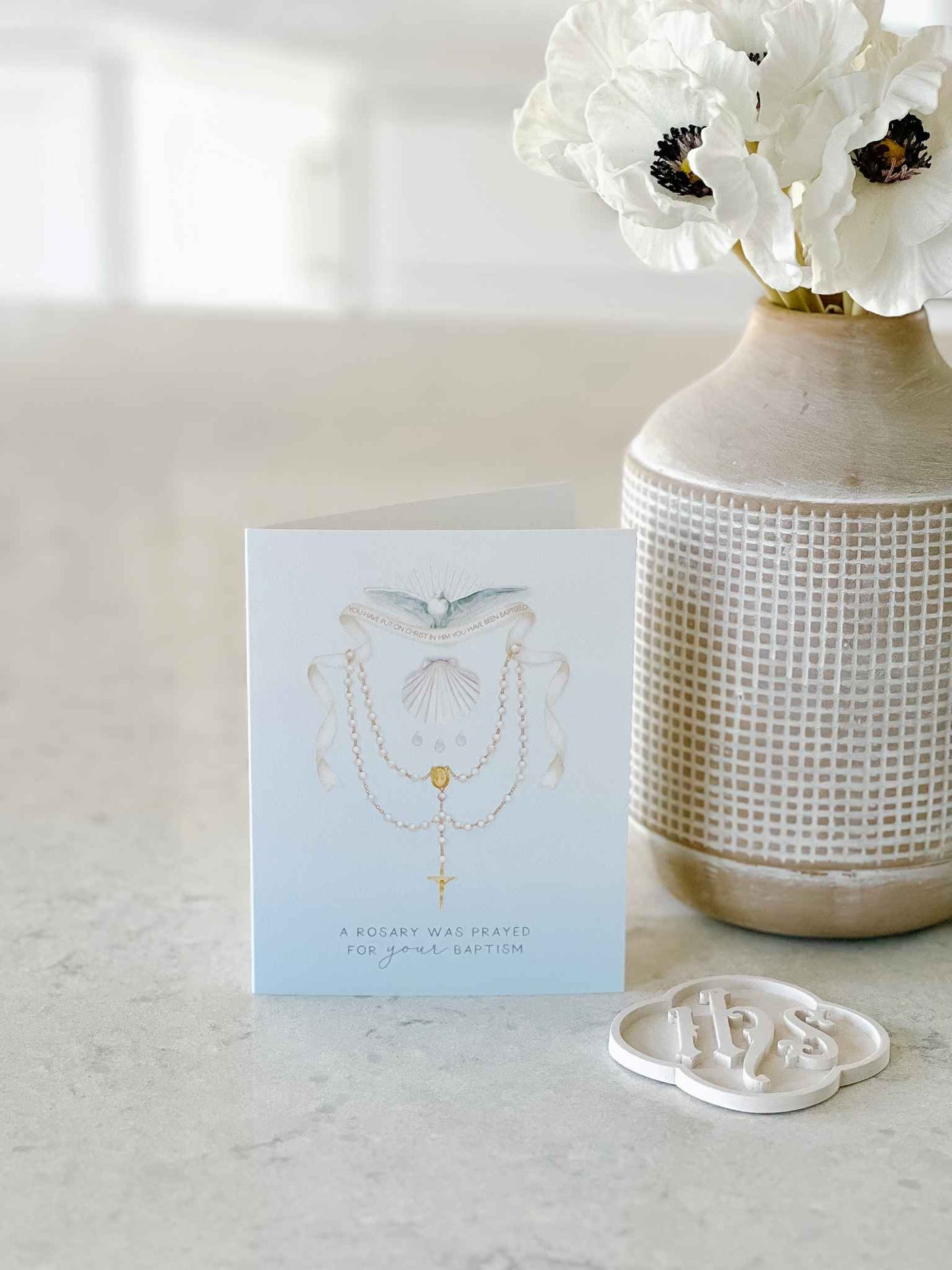 Baptism Sacrament - Rosary Card