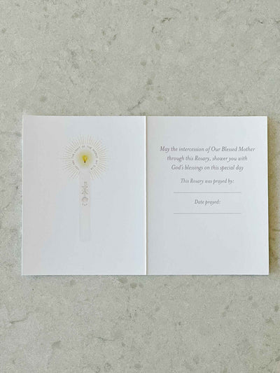 Baptism Sacrament - Rosary Card