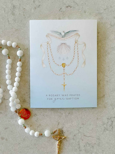 Baptism Sacrament - Rosary Card
