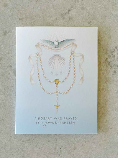 Baptism Sacrament - Rosary Card