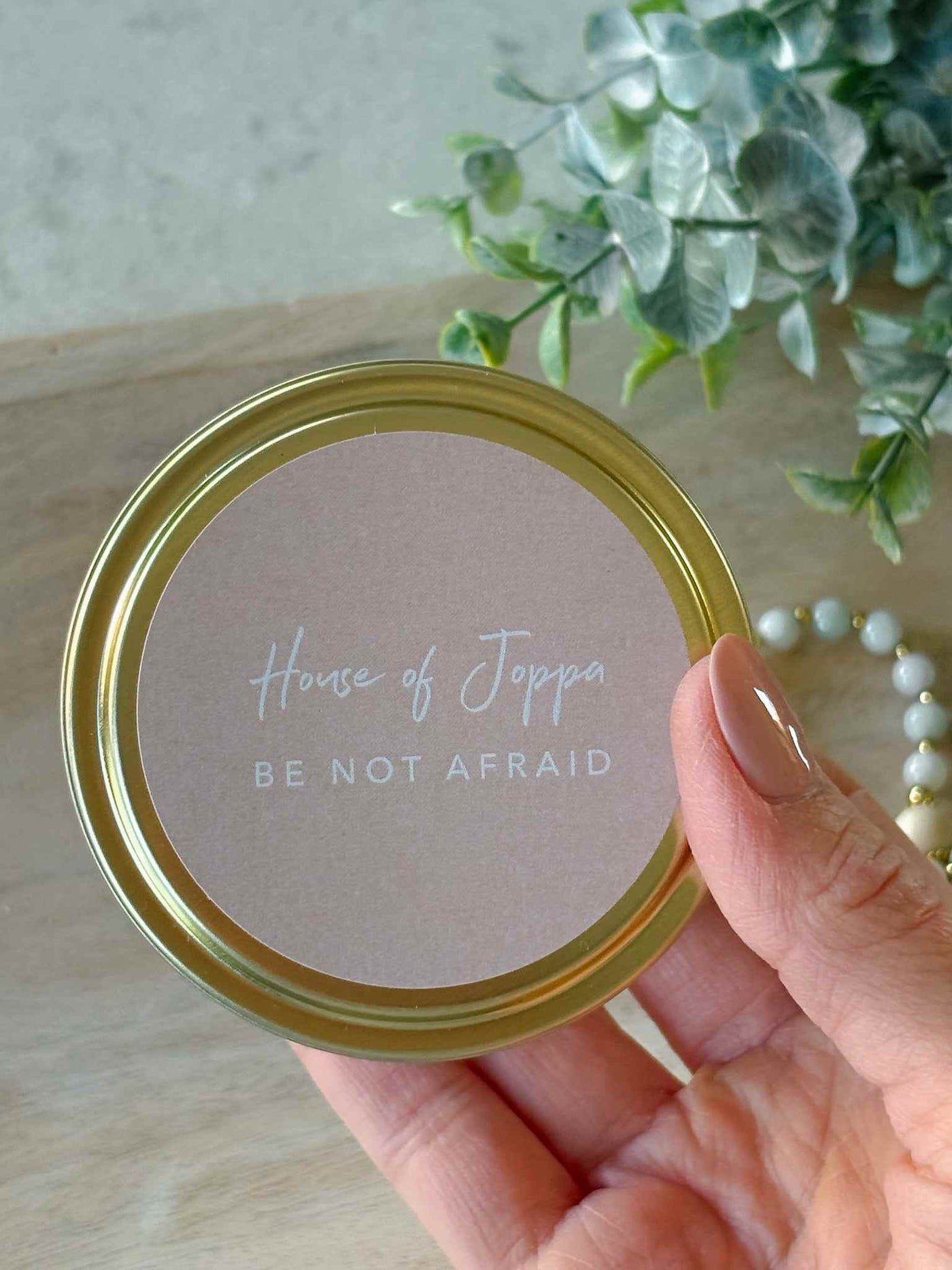 Be Not Afraid Candle Tin + Balsam Fir + Cedarwood + Juniper Berries
