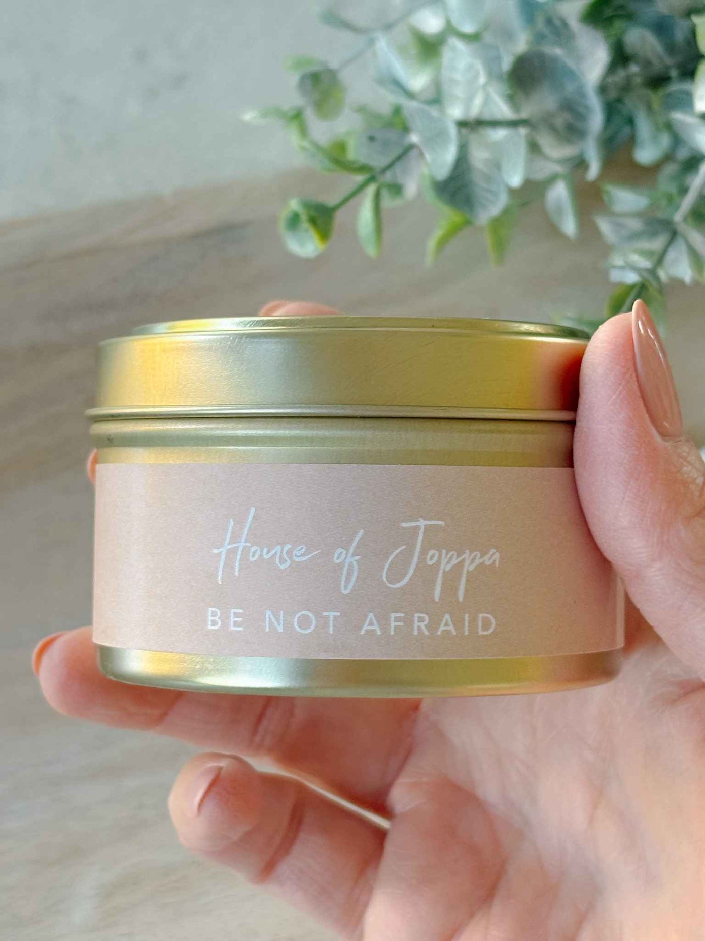 Be Not Afraid Candle Tin + Balsam Fir + Cedarwood + Juniper Berries