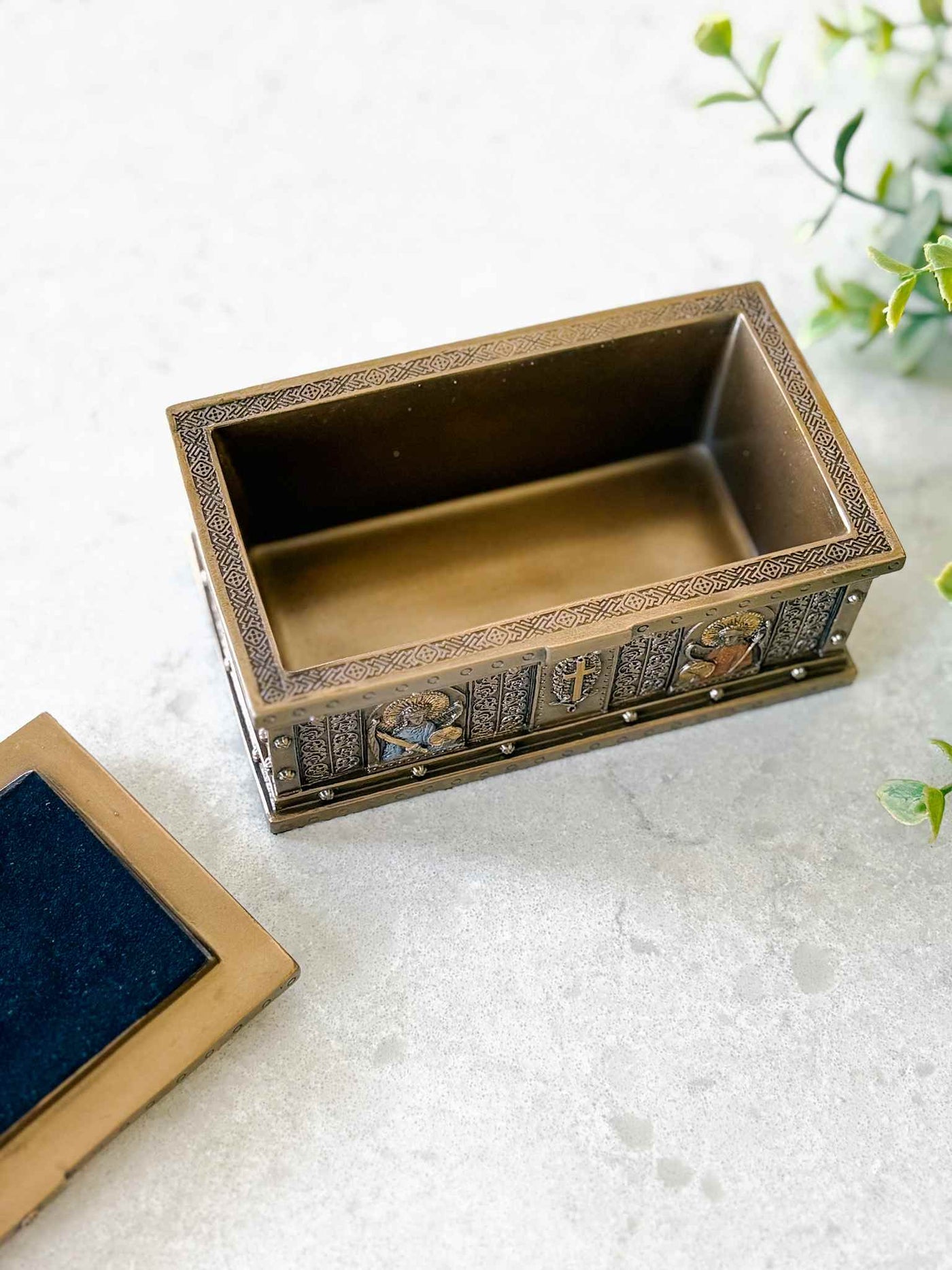 Catholic Saints Trinket Box - Bronze