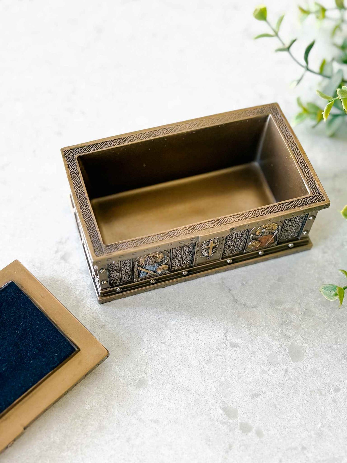 Catholic Collection Box Catholic Saints Trinket Box - Bronze – House of Joppa