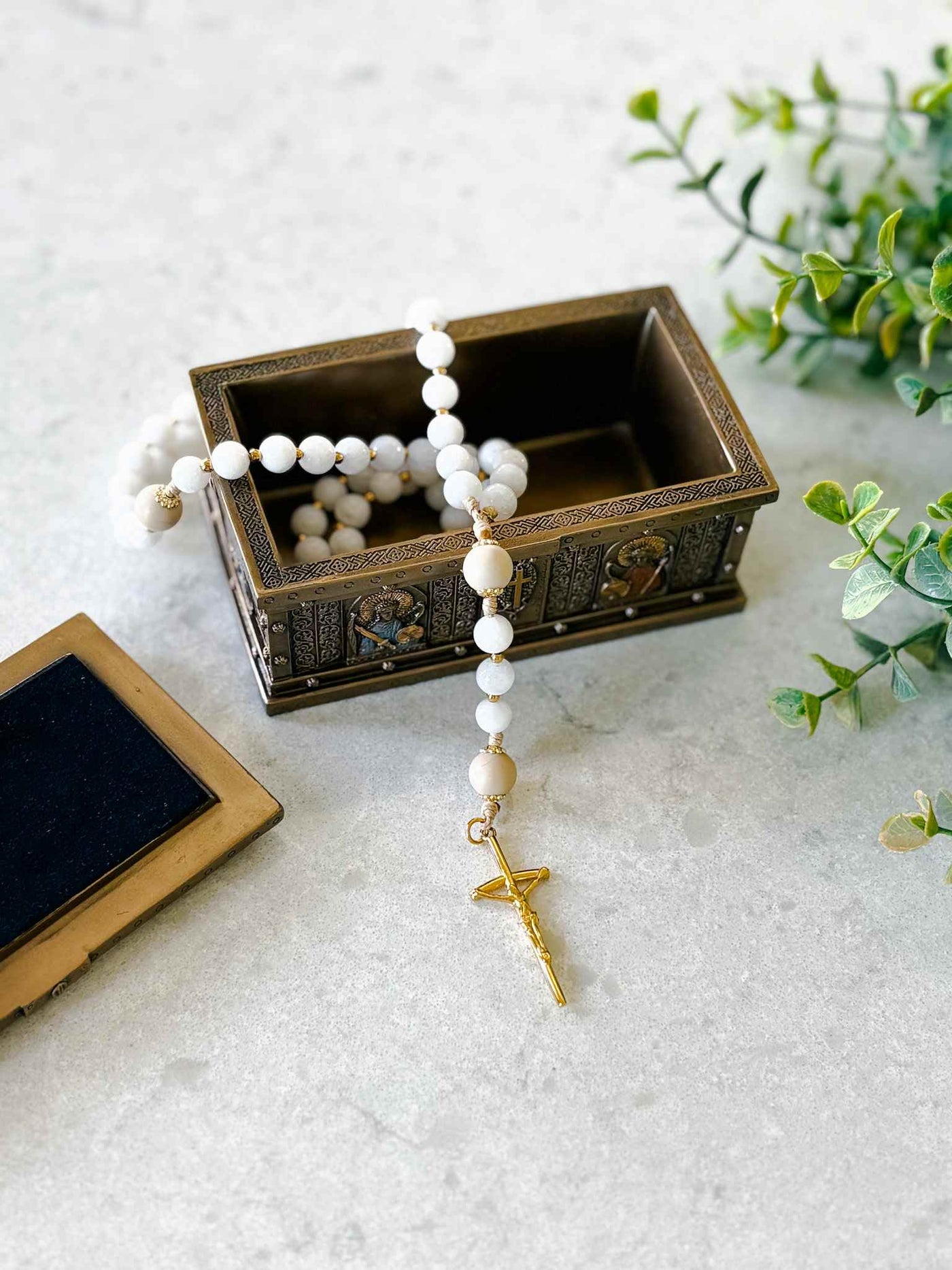 Catholic Saints Trinket Box - Bronze