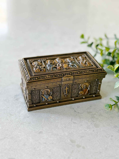 Catholic Saints Trinket Box - Bronze