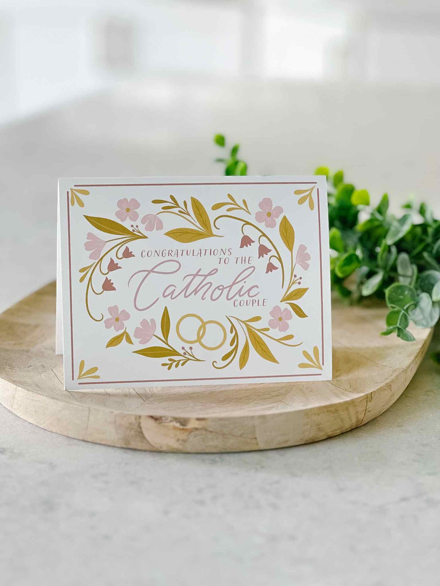 Catholic Wedding - Greeting Card