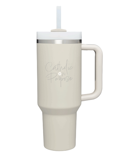 Catholic on Purpose Tumbler - Dune