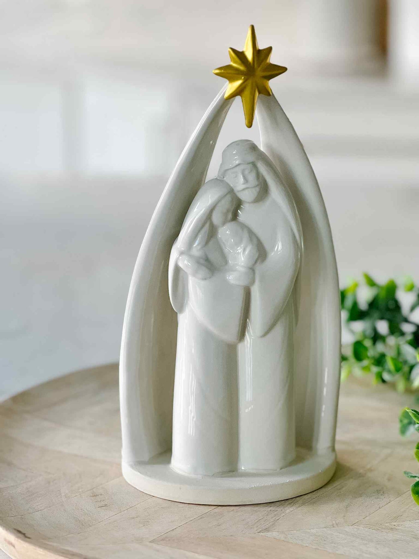 Ceramic Holy Family Figure