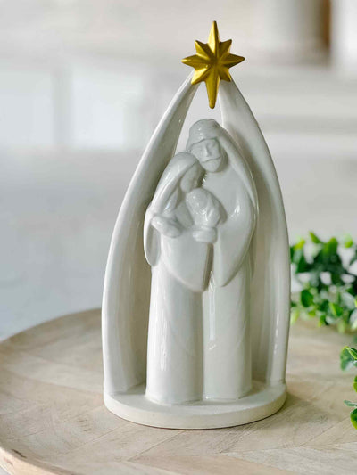 Ceramic Holy Family Figure