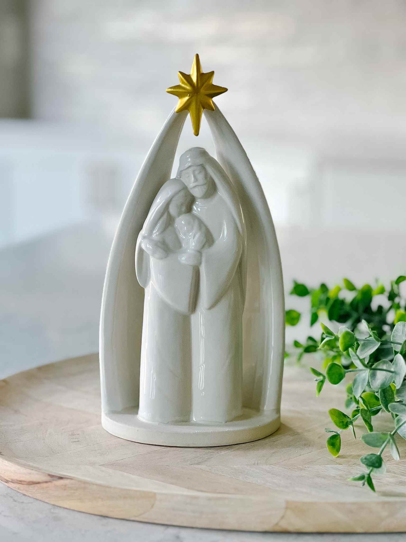 Ceramic Holy Family Figure