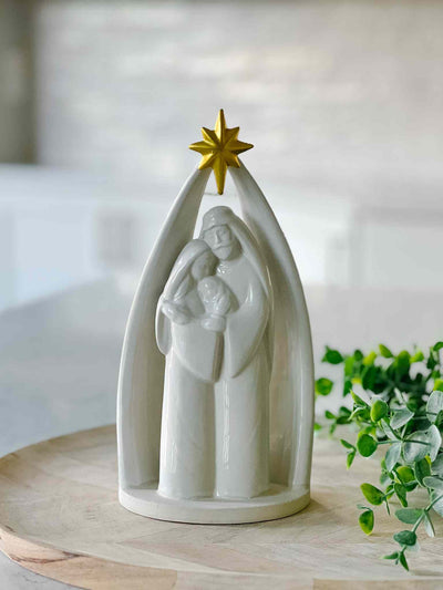 Ceramic Holy Family Figure