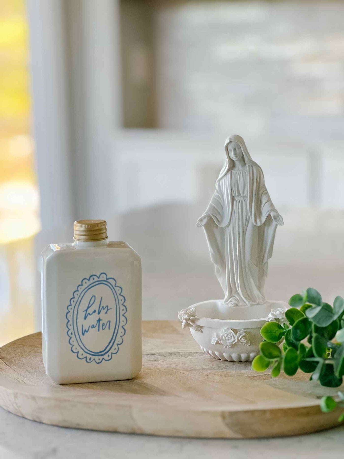 Ceramic Holy Water Bottle