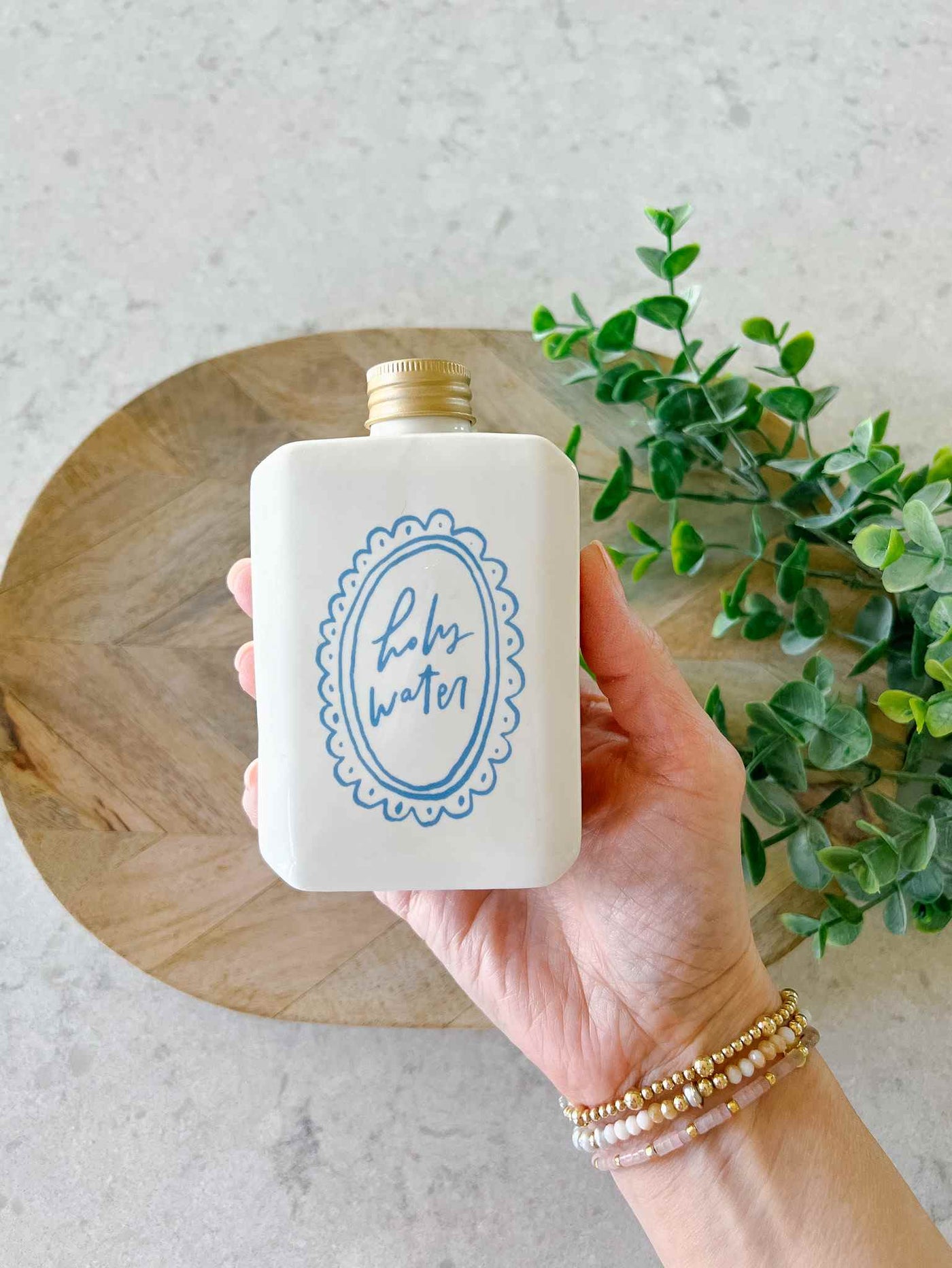 Ceramic Holy Water Bottle