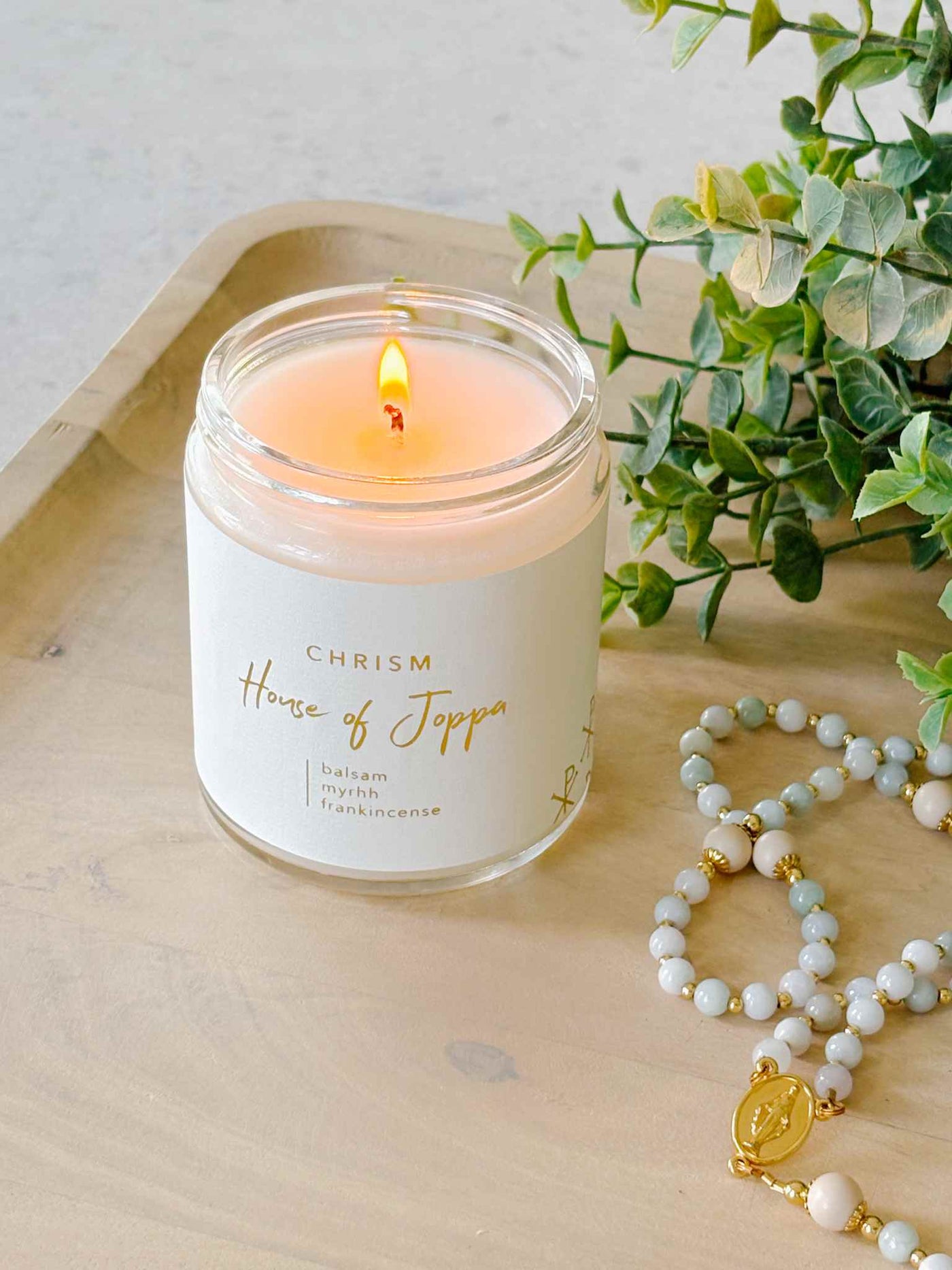 Chrism-Scented Candle + Basalm + Olive Oil + Frankensense