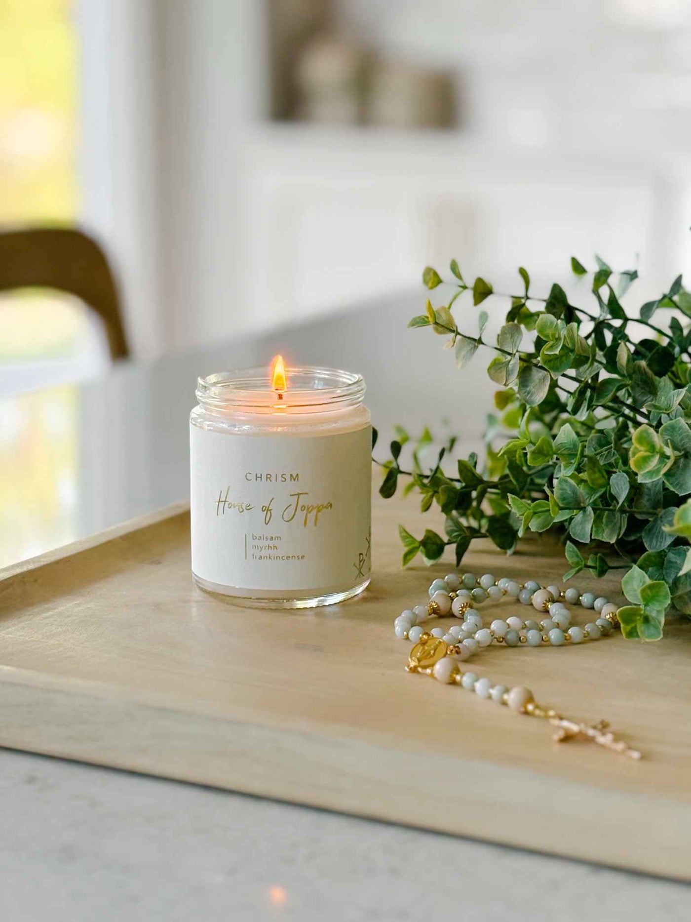 Chrism-Scented Candle + Basalm + Olive Oil + Frankensense