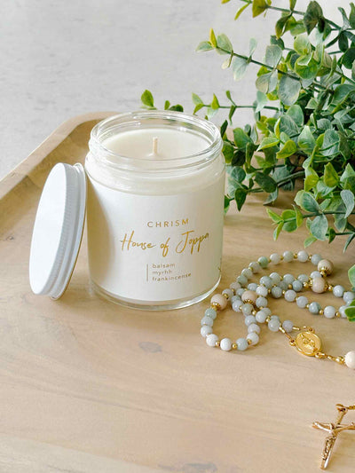 Chrism-Scented Candle + Basalm + Olive Oil + Frankensense