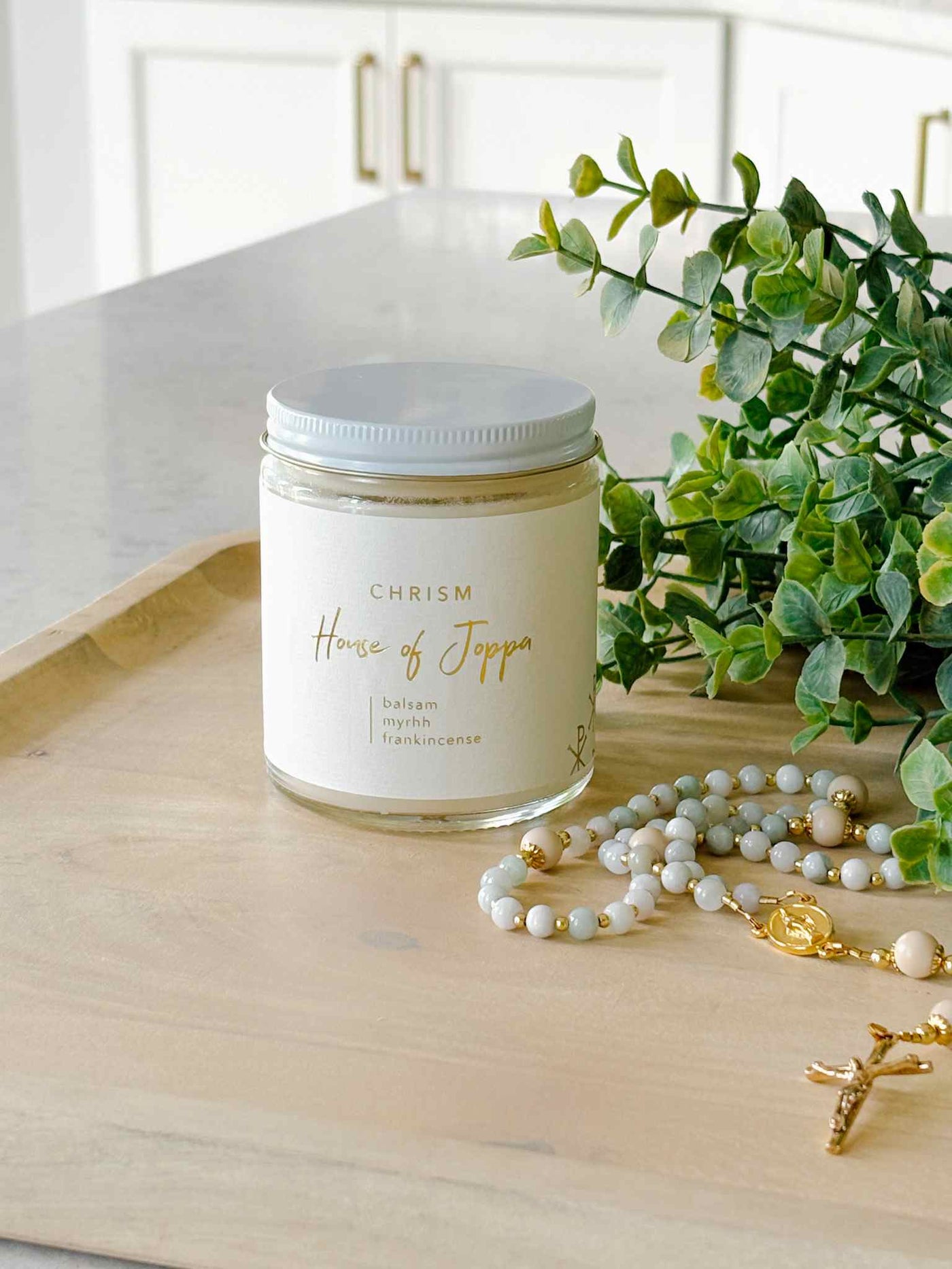Chrism-Scented Candle + Basalm + Olive Oil + Frankensense