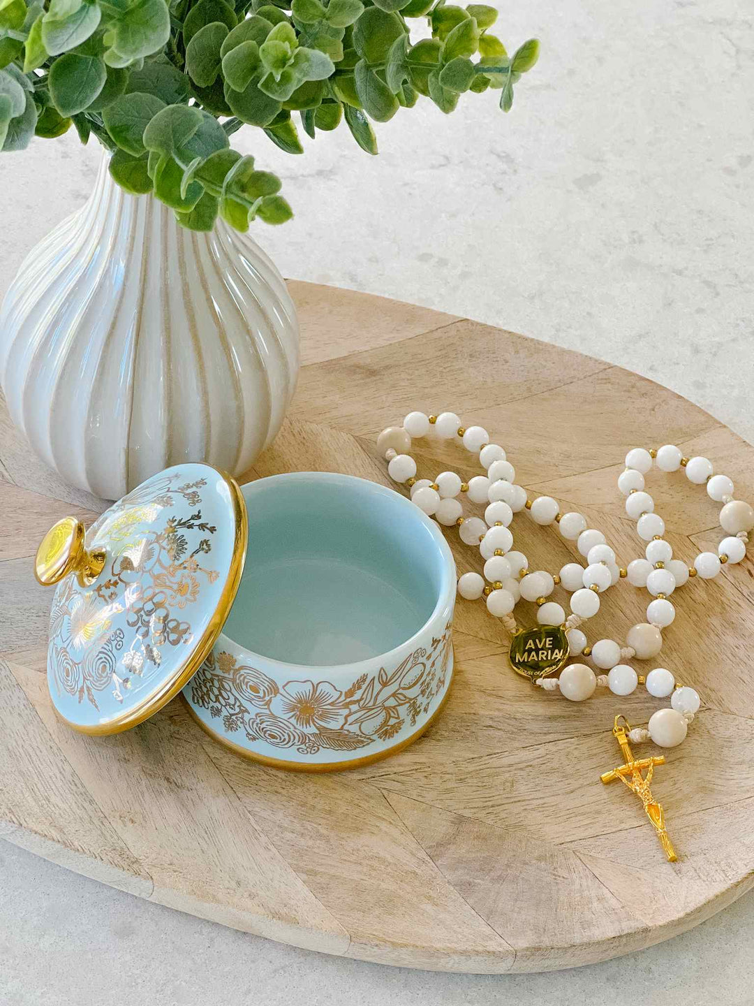 Colette Round Porcelain Box – House of Joppa