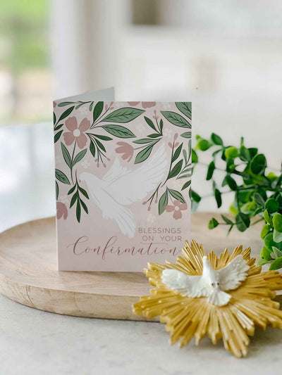 Confirmation Greeting Card - Blush