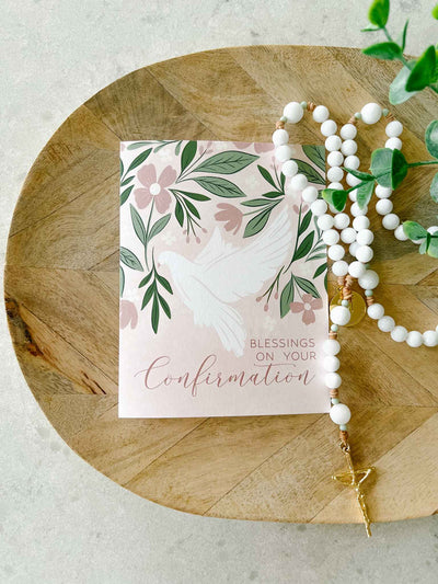 Confirmation Greeting Card - Blush