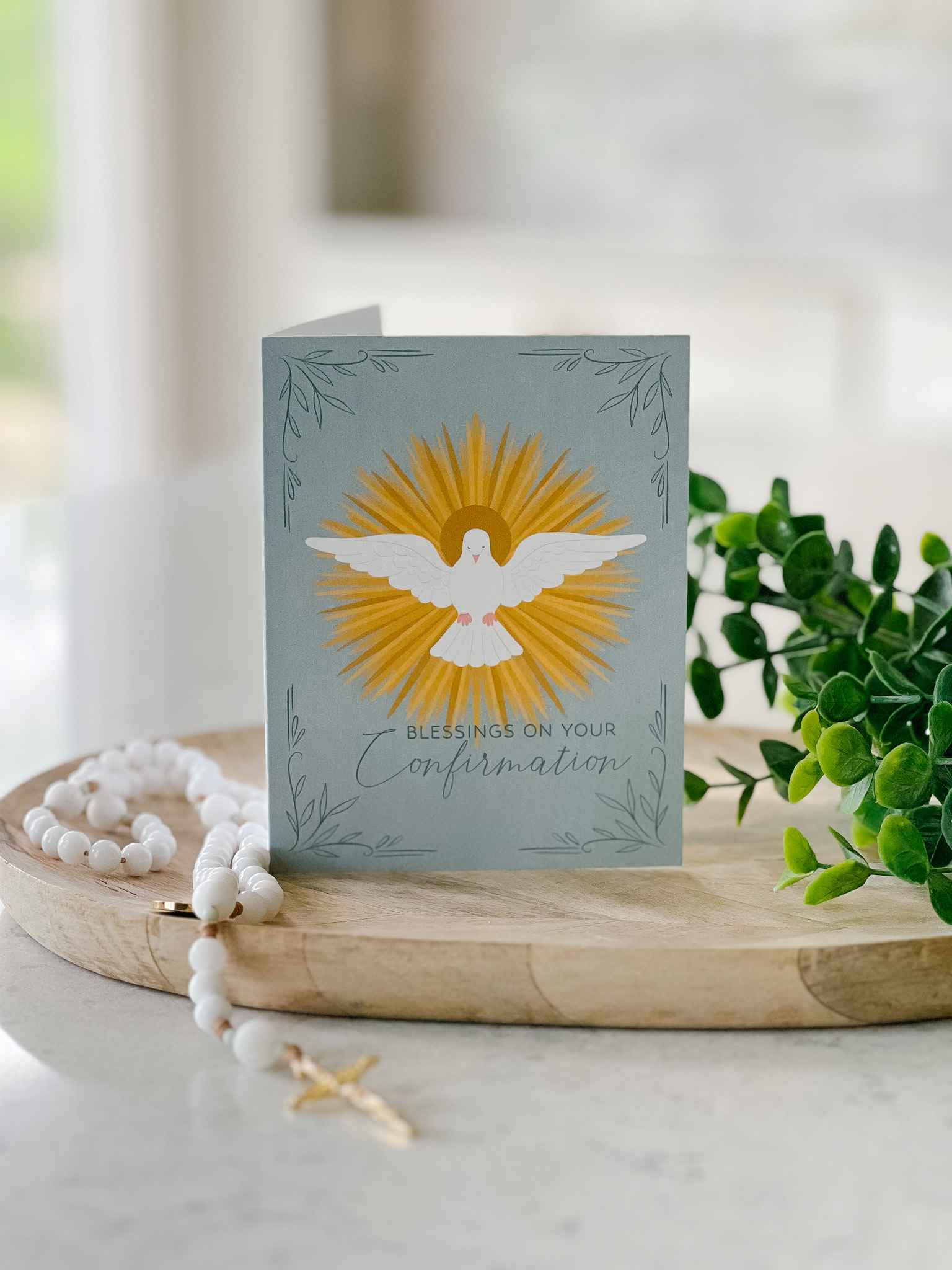 Confirmation Card Backdrop Confirmation Greeting Card - Slate – House of Joppa