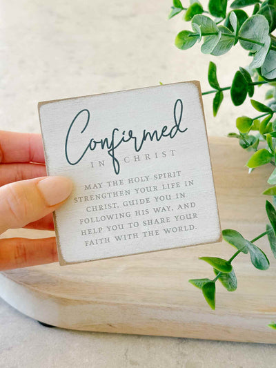 Confirmed in Christ - Tabletop Plaque