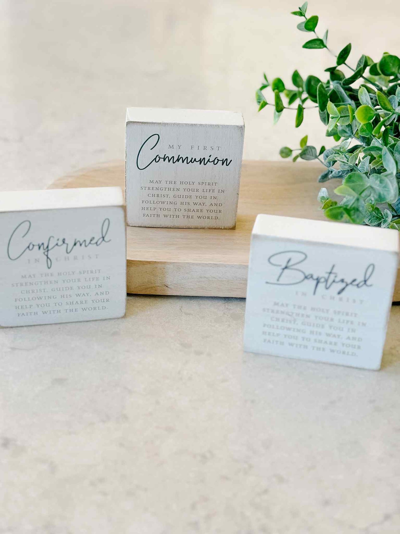 Confirmed in Christ - Tabletop Plaque