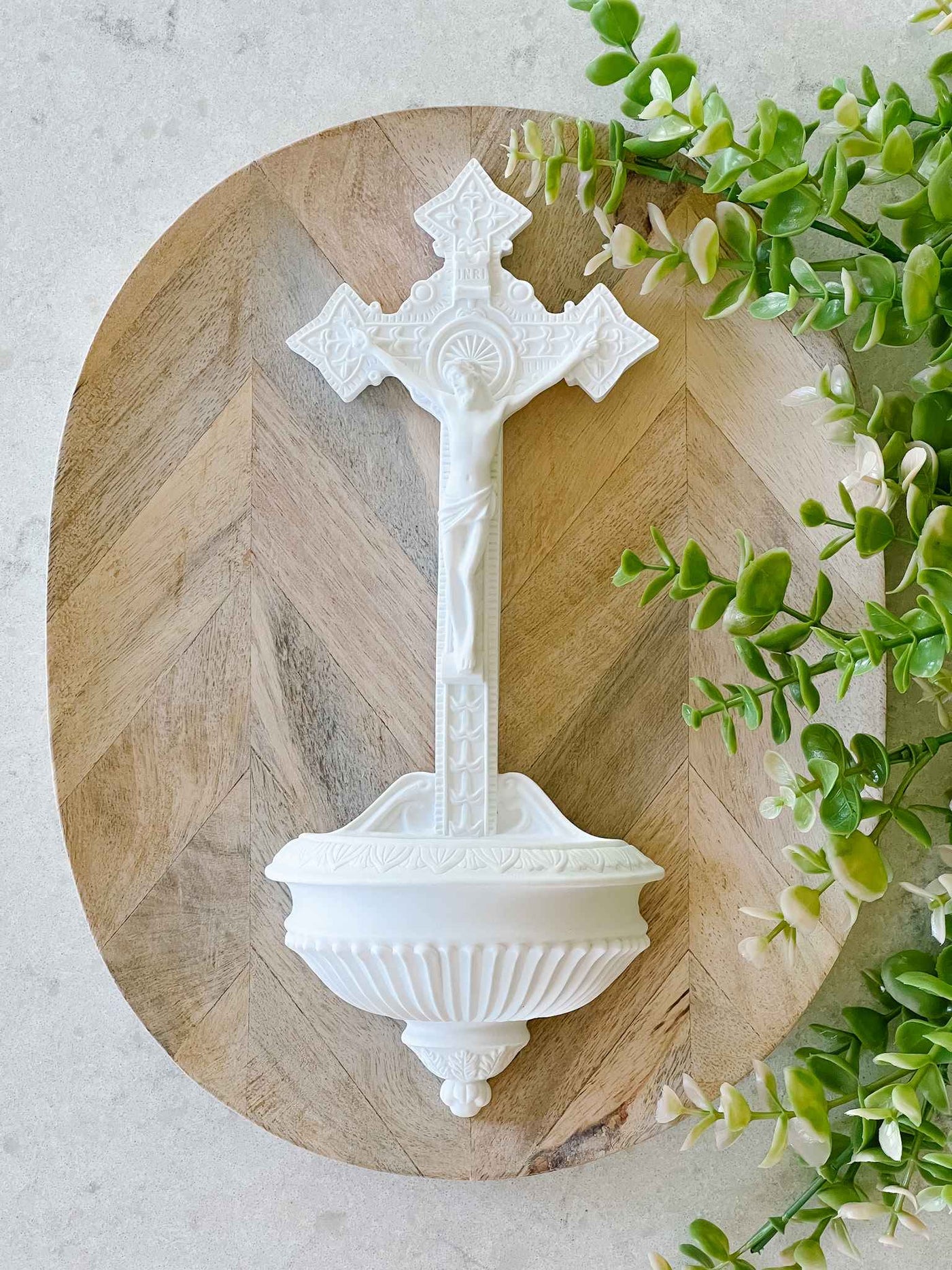 Crucifix Holy Water Font