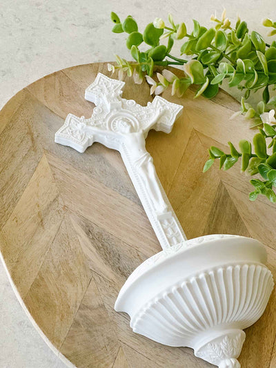 Crucifix Holy Water Font