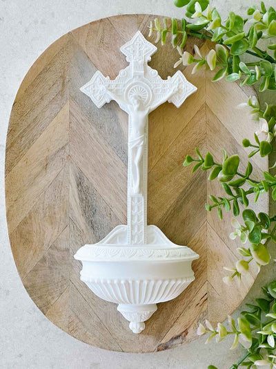 Crucifix Holy Water Font